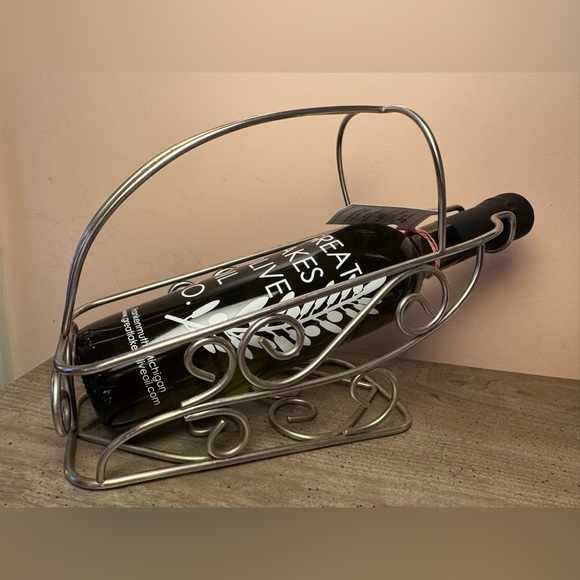 Silver Metal Wine Bottle Rack - Picture 4 of 4
